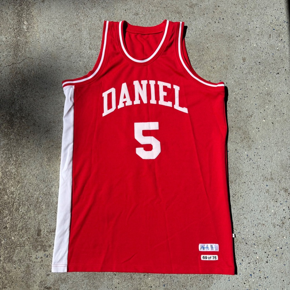 Legendary Game Pistol Pete Daniel 5 Basketball Jersey Red Limited 69/75 Size 54